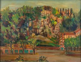 Peinture, Landscape, Sirio Pellegrini