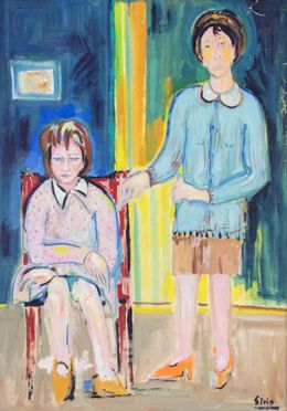 Gemälde, Sisters, Sirio Pellegrini