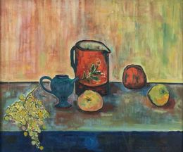 Gemälde, Still Life with Fruit, Sirio Pellegrini