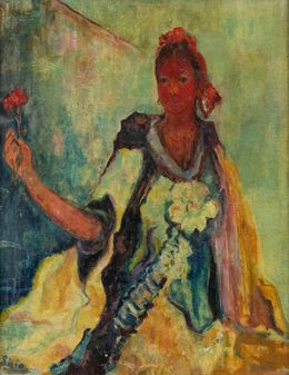 Gemälde, Spanish Girl, Sirio Pellegrini