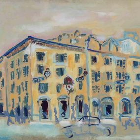Gemälde, View of via di Panico, Rome, Sirio Pellegrini