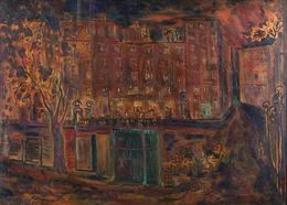 Peinture, Urban Landscape, Sirio Pellegrini