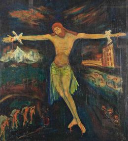 Peinture, Jesus Christ and the Pains of the World, Sirio Pellegrini