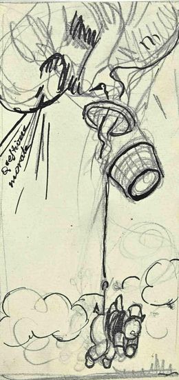 Fine Art Drawings, The Fall, Gabriele Galantara