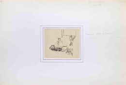 Fine Art Drawings, In The Kitchen, Abel Besnard