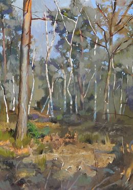 Painting, Les bouleaux, Christophe Thiry