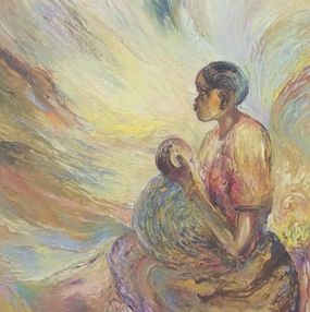 Painting, Mama's Love, Paul Akiiki
