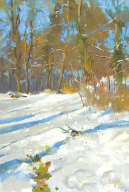 Painting, Neige en foret, Christophe Thiry