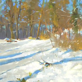 Painting, Neige en foret, Christophe Thiry