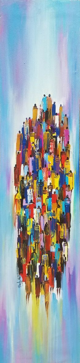 Painting, Moving Forward 1, Paul Akiiki
