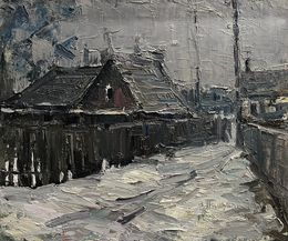 Painting, Village lane, Volodymyr Pashchenko