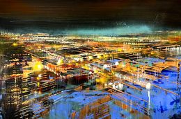 Painting, Pollution lumineuse, Bianca Prettau