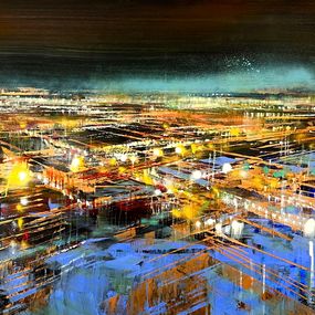 Gemälde, Pollution lumineuse, Bianca Prettau