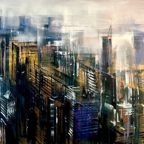 Gemälde, NYC, matinée brouillard, Bianca Prettau