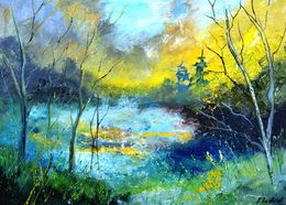 Gemälde, The fog watchers, Pol Ledent