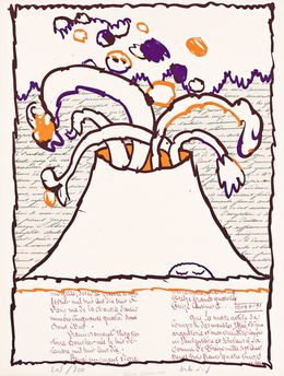 Print, Volcan depint, Pierre Alechinsky
