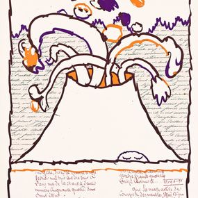 Drucke, Volcan depint, Pierre Alechinsky