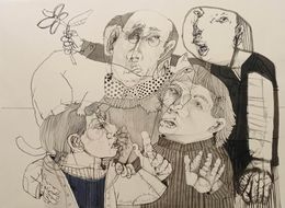 Fine Art Drawings, Flores rotas V, Sergio Moscona