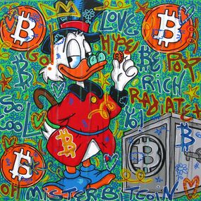 Painting, Bitcoin love, Rico Sab