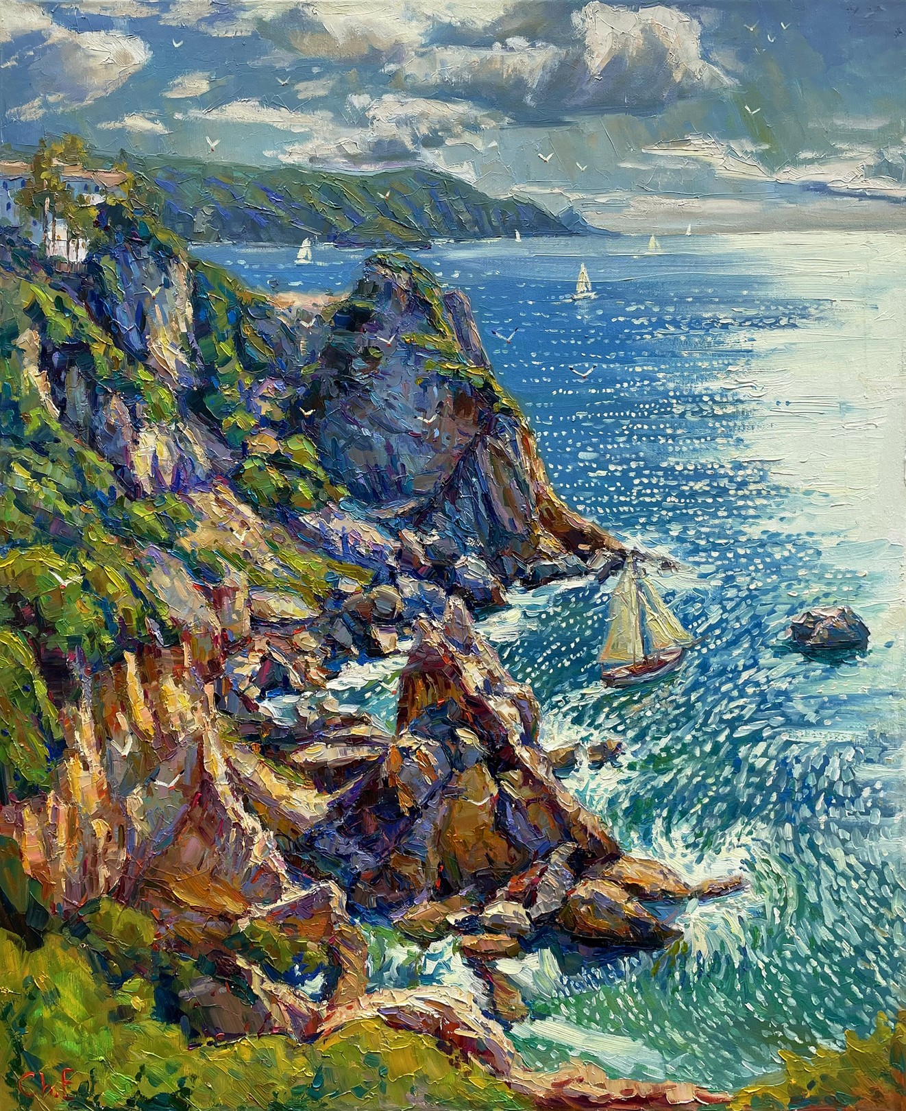 Evgeny Chernyakovsky, Morning by the coast Evgeny Chernyakovsky, Morning by the coast