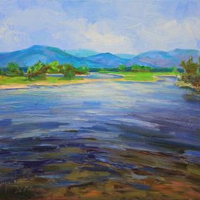 Gemälde, At the river, Alisa Onipchenko-Cherniakovska