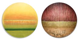 Peinture, Sagrada Dualidad III and II, Diptych, Angelica Chavarro Franco