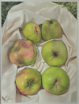 Dessin, Six apples, Karina Lara