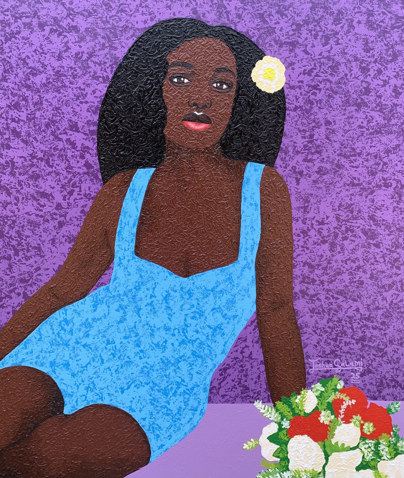 Joshua Salami, Princess of Dominance - 21st Century, Contemporary, Figurative, Portrait, Modern Joshua Salami, Princess of Dominance - 21st Century, Contemporary, Figurative, Portrait, Modern