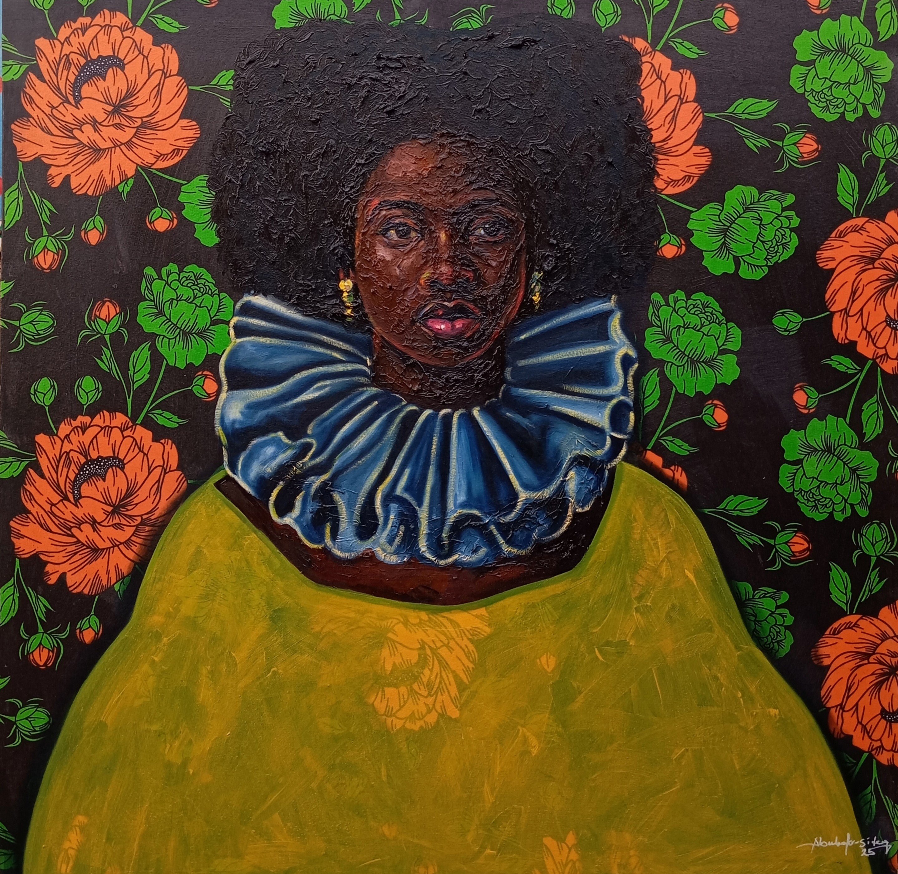 Bakare Abubakri-sideeq Babatunde, Iya Mi Nikan (My Only Mother) - 21st Century, Figurative, Mixed Media, Fabrics Bakare Abubakri-sideeq Babatunde, Iya Mi Nikan (My Only Mother) - 21st Century, Figurative, Mixed Media, Fabrics