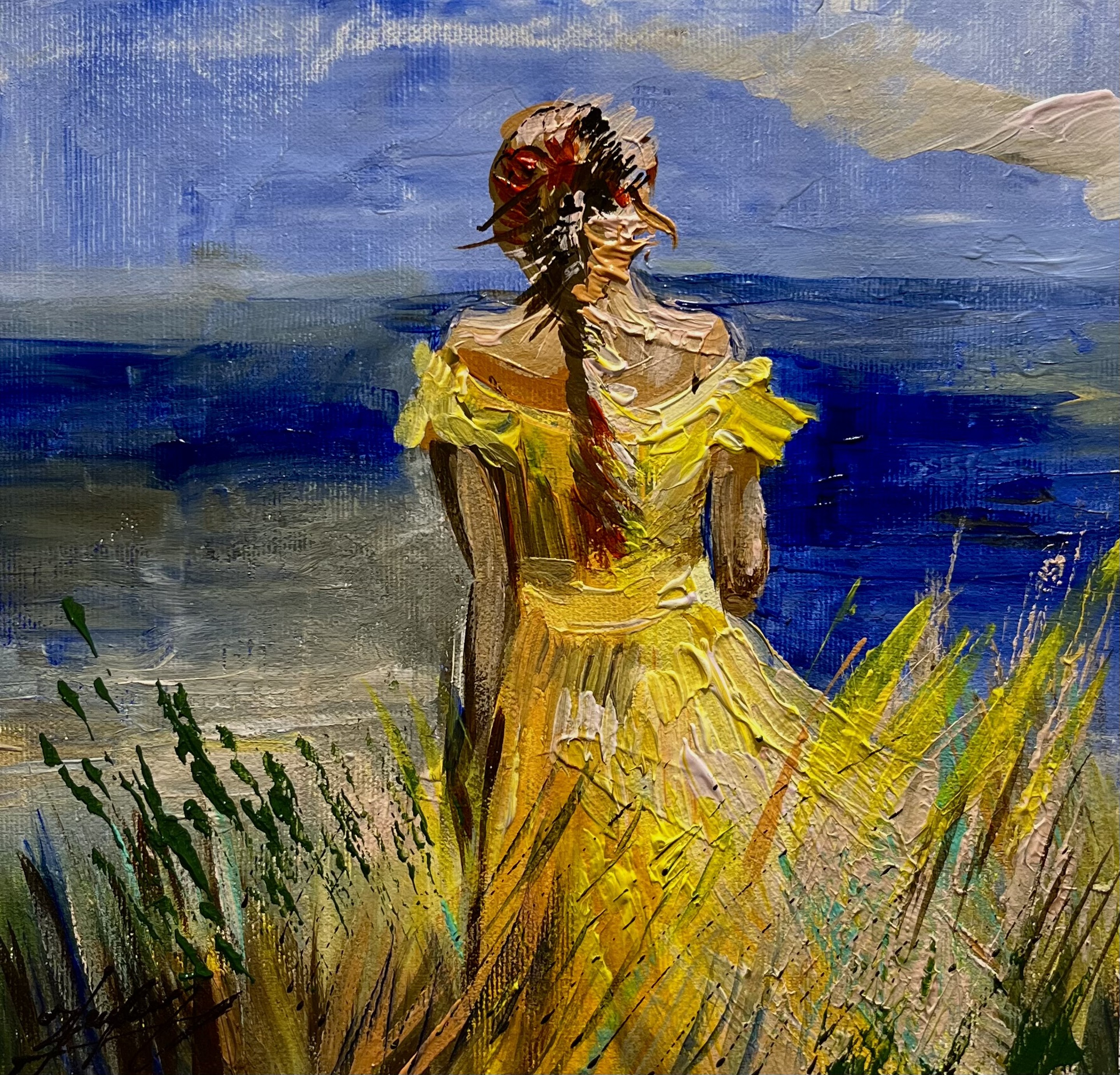 Vahe Bagumyan, Beauty in a Yellow Dress Vahe Bagumyan, Beauty in a Yellow Dress