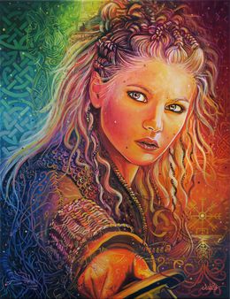 Peinture, Lagertha, Sylvaine Merlet