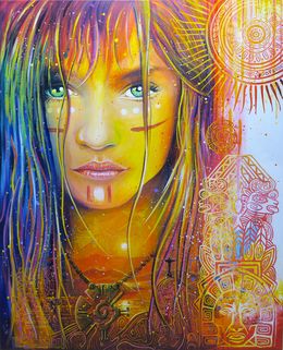 Peinture, Maya, Sylvaine Merlet
