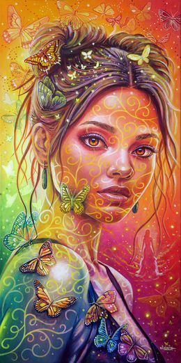 Peinture, Psyche, Sylvaine Merlet