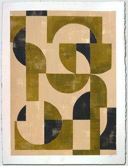 Peinture, Circle in Circle classic 2, Ronald Hunter