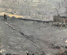 Pintura, Snowy road, Volodymyr Pashchenko