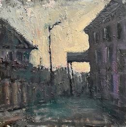 Painting, Old town, Volodymyr Pashchenko