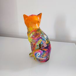 Sculpture, Chat joyeux, Âme Sauvage