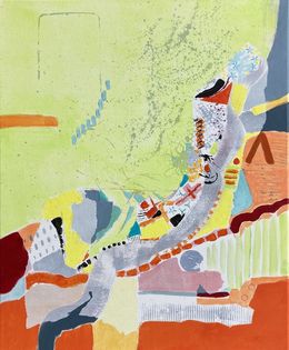 Peinture, Symphonie du déluge 2, Anne-Marie Mary