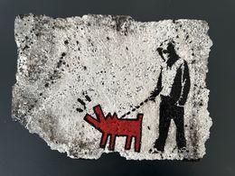 Sculpture, Brick Block Banksy Feat Keith Haring, Olivier DeGroote
