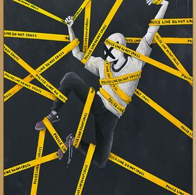 Painting, Do not Cross - 2, Mara