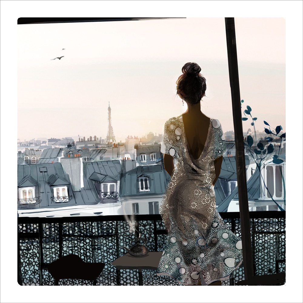 Sophie Griotto, Un balcon à Paris - collection spéciale Grands Formats Sophie Griotto, Un balcon à Paris - collection spéciale Grands Formats
