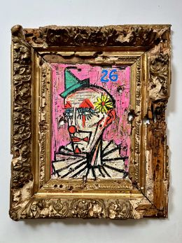 Peinture, Clown Au Chapeau 26, Joris Ghilini