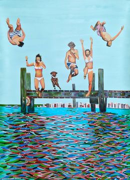 Painting, Summer Jump, Alexandra Djokic