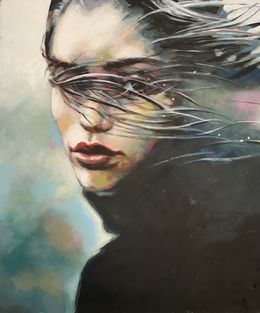 Gemälde, Moody hair, Thomas Saliot