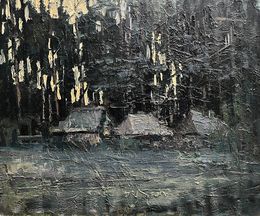 Painting, Evening forest, Volodymyr Pashchenko