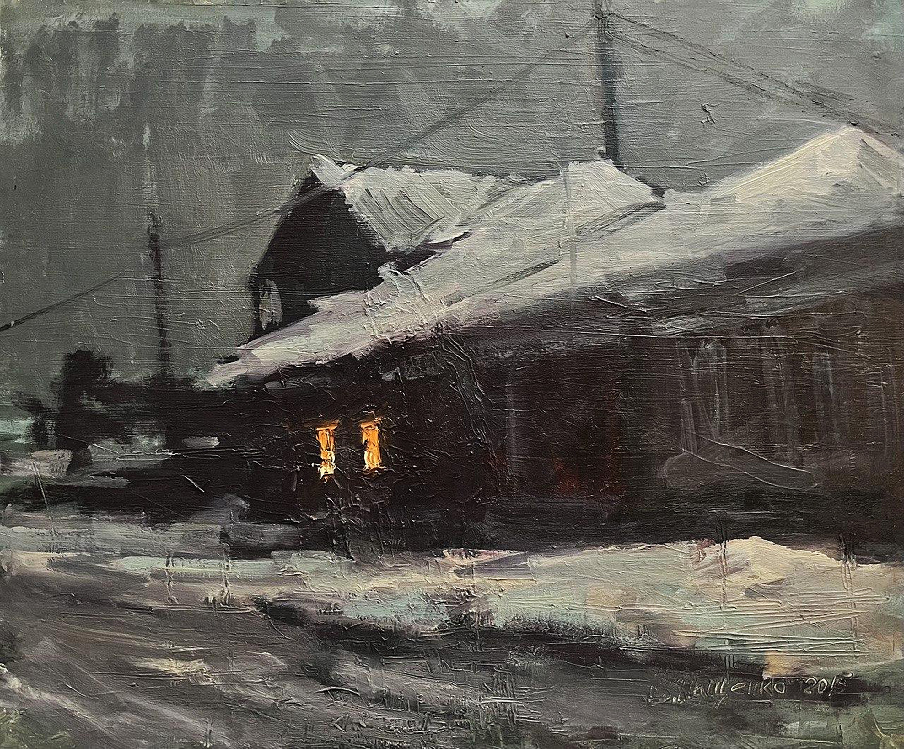 Volodymyr Pashchenko, Night road to the house Volodymyr Pashchenko, Night road to the house