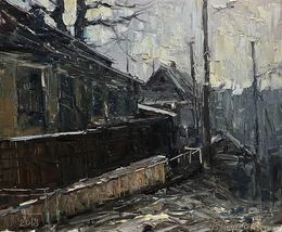 Gemälde, Old street, Volodymyr Pashchenko