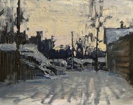 Gemälde, Gentle snow, Volodymyr Pashchenko