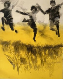 Gemälde, Saut de la dune, Valérie Betoulaud
