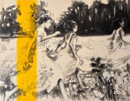 Gemälde, Dans la prairie, Valérie Betoulaud